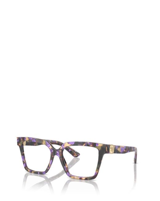 Dolce & Gabbana White Eyewear Square Frame Glasses