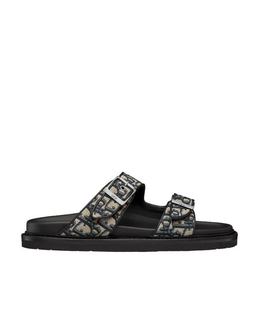 Dior Black Homme Buckled Open Toe Sandals for men