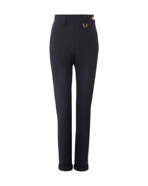 Chloé Blue Chloé High-Waisted Tailored Pants