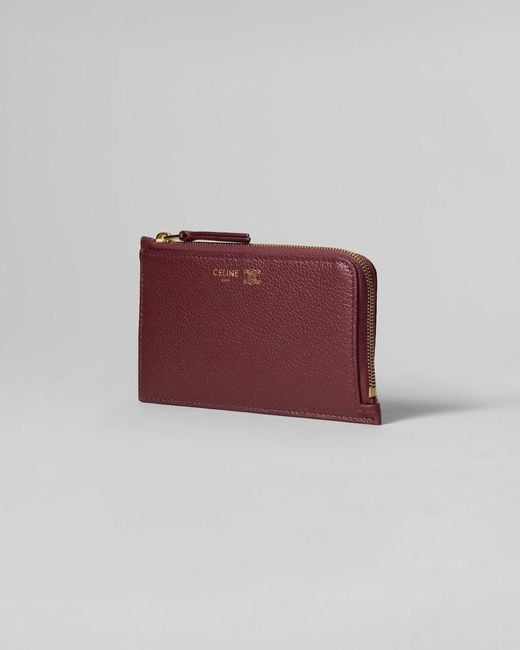 Céline Purple Long Zippered Card Holder