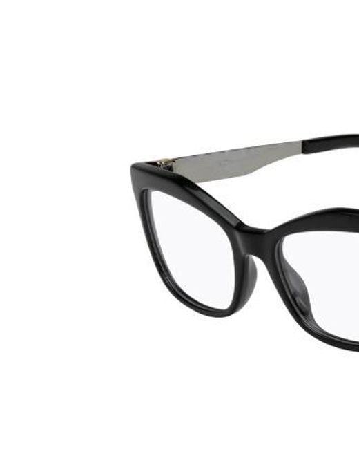 Fendi White Logo Detail Flat Lens
