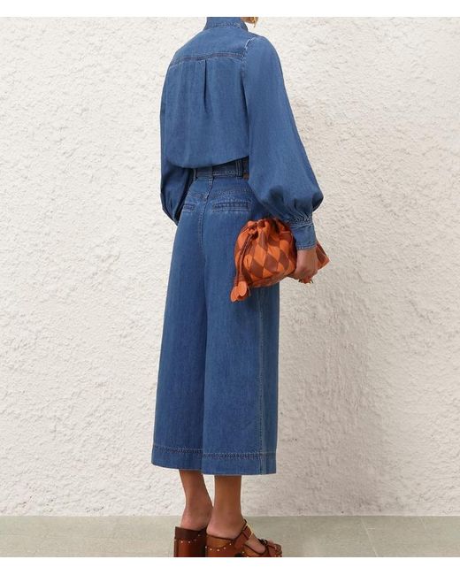 Zimmermann Blue Wide-Leg Jeans