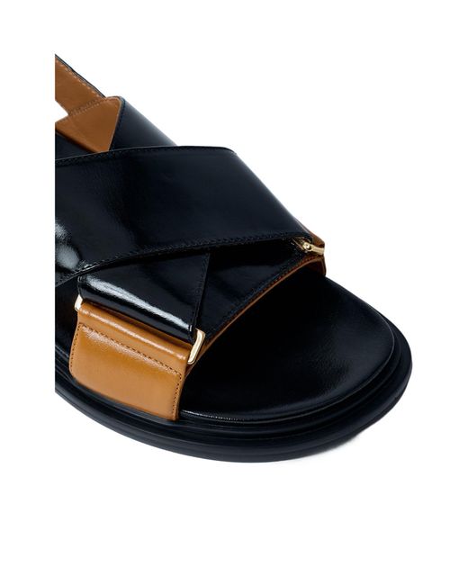 Marni Blue Buckled Sandals