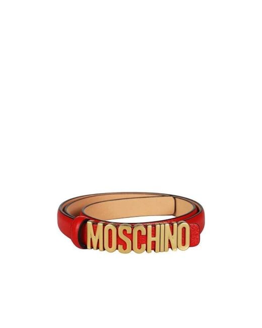 Moschino White Adjustable Belt
