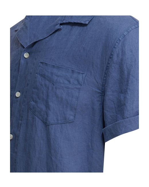 Alex Mill Blue Camp Linen Shirt for men