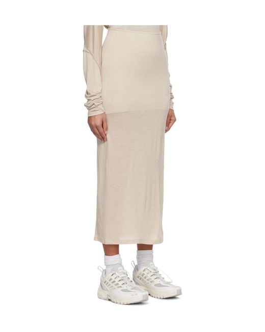 Post Archive Faction PAF Natural Sewing A Medium-Length Midi Skirt