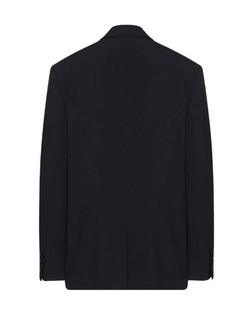 The Row Blue Ule Wool Canvas Blazer