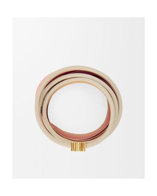 Loewe White Twist Double Bracelet
