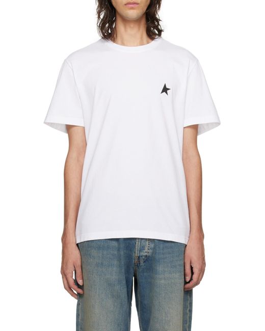 Golden Goose Deluxe Brand White Star Printed Crewneck T-Shirt for men