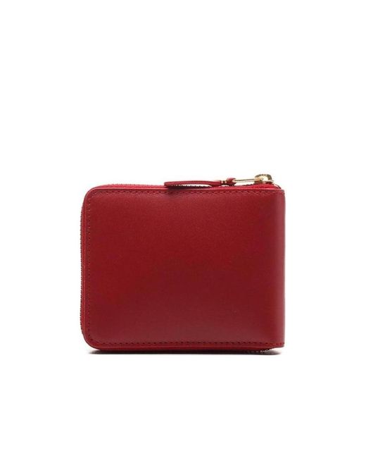 Comme des Garçons Red Zip Around Wallet for men