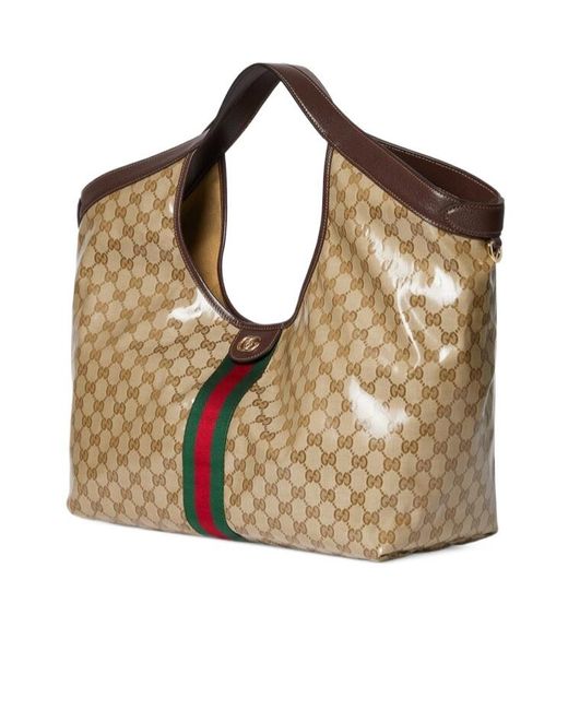 Gucci Metallic Giglio Large Tote Bag