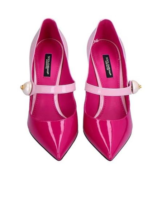 Dolce & Gabbana Pink Twotone Pointedtoe Highheels
