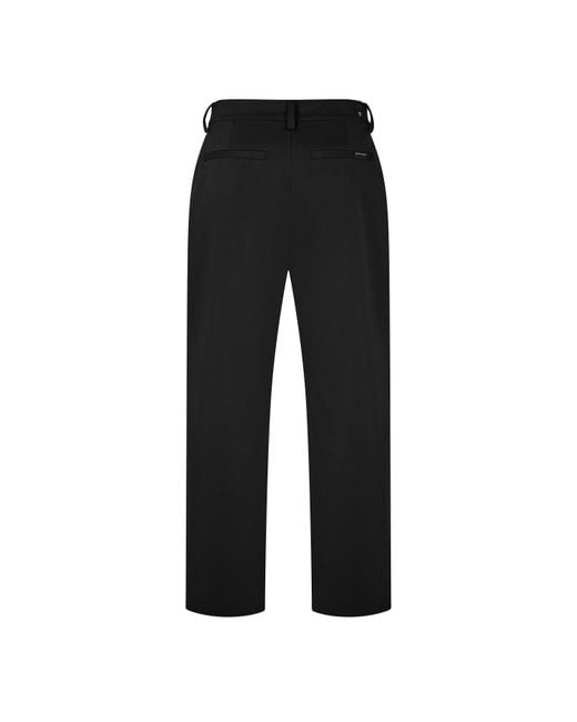 7 For All Mankind Black Straight-Leg Casual Trousers for men