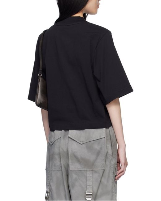 Palm Angels Black Logo Cropped T-Shirt