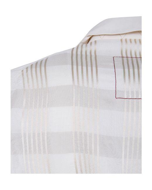 Uma Wang White Long-Sleeved Suit Jacket for men