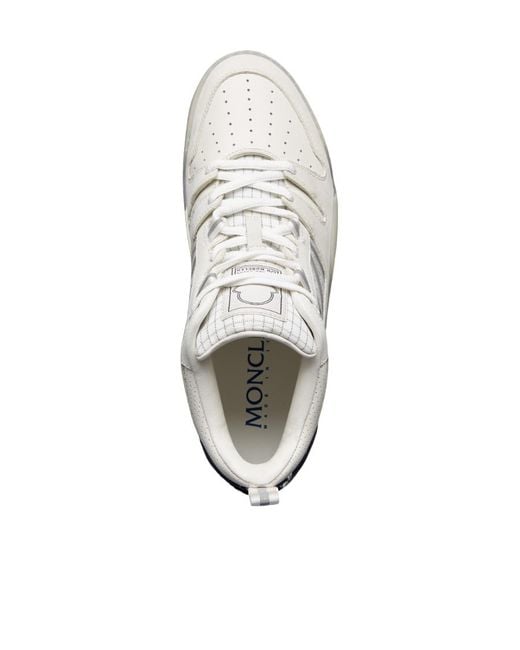Moncler White Pivot High-Top Sneakers