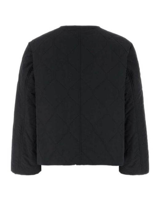 Jil Sander Black Long-Sleeve Zip-Up Jacket