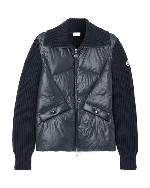 Moncler Blue Rib Down Jacket