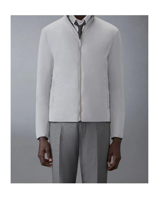 Thom Browne Black Reversible Zip Up Puffer Jacket for men