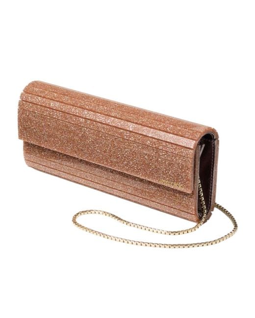 Jimmy Choo Natural Sweetie Chain-Linked Clutch Bag