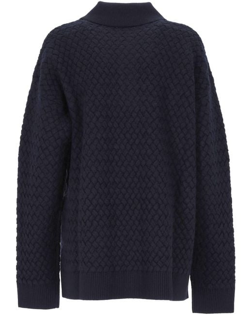 Bottega Veneta Blue Long-Sleeve Knit Top for men