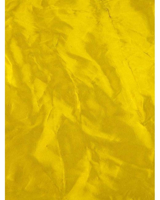 Gabriela Hearst Yellow Manuela Metallic-Effect Midi Skirt