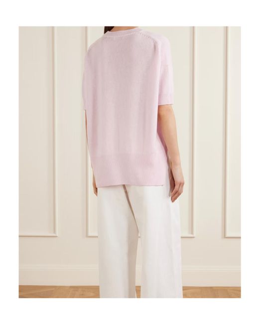 Jil Sander Pink Crew Neck Sweater