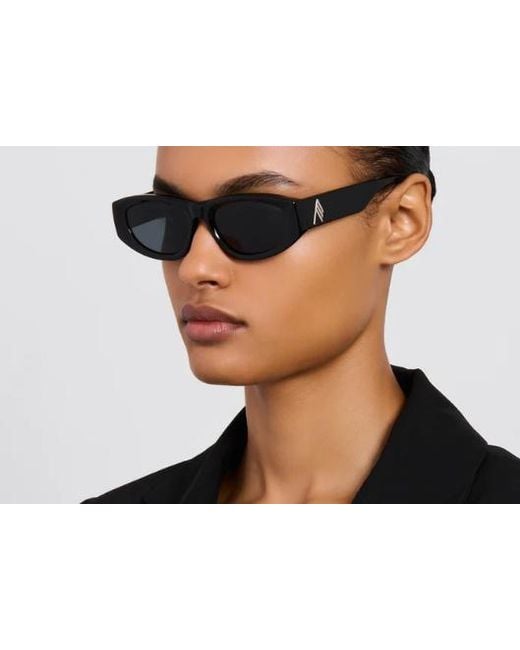 Linda Farrow White D-Frame Sunglasses