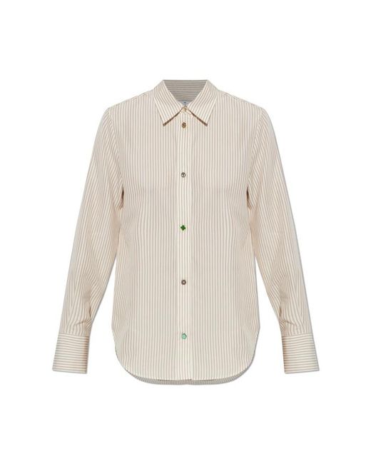 Paul Smith White Shirt With Stripe Pattern