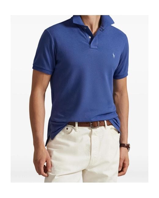 Polo Ralph Lauren Blue Short-Sleeve Polo Shirt for men