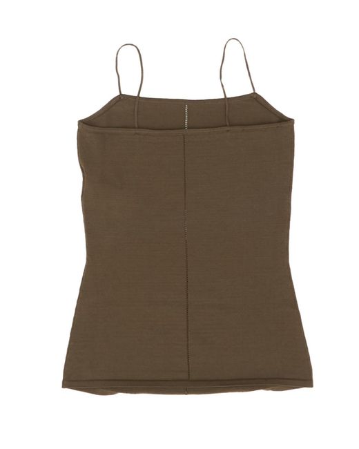 Lemaire Green Fine-Knit Tank Top