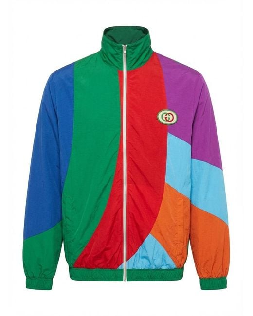 Gucci Multicolored Spliced Casual Jacket for men