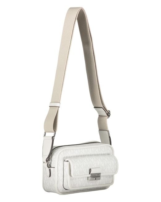 Michael Kors Natural Monogram Camera Shoulder Bag