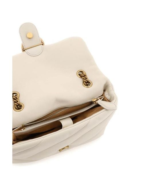 Pinko Natural Love Classic Puff Maxi Quilted Shoulder Bag
