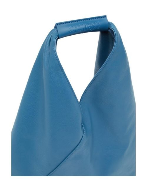 MM6 by Maison Margiela Blue Japanese Triangular Tote Bag
