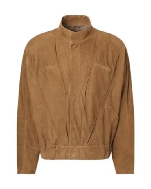Giorgio Armani Brown Suede Jacket for men