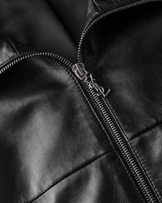Saint Laurent Black Cassandre Jacket for men