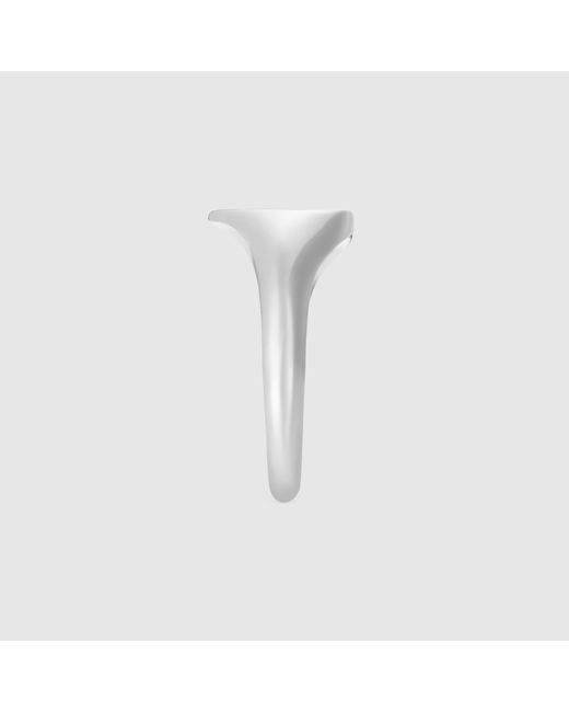 Gucci White Interlocking G Heart Ring
