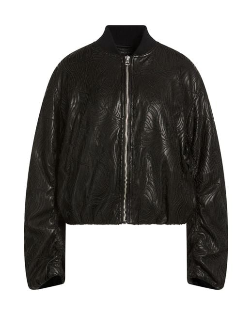 Rag & Bone Black Plain Colour Jacket
