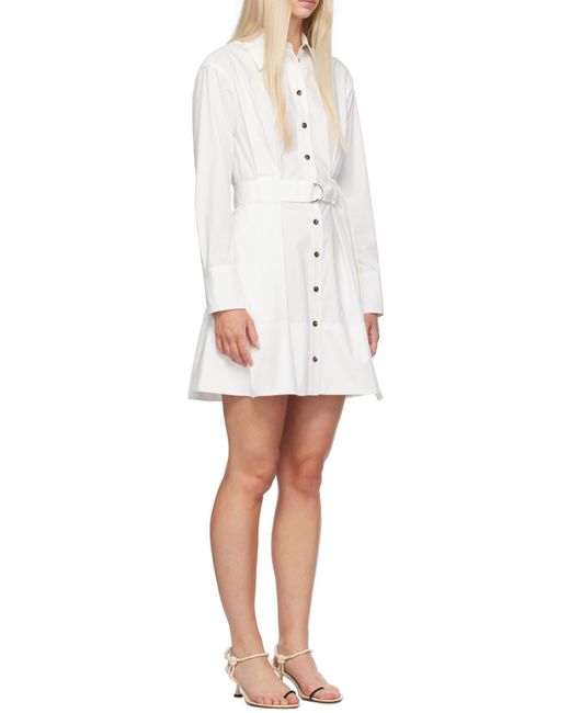 Proenza Schouler White Viola Pleated Dress