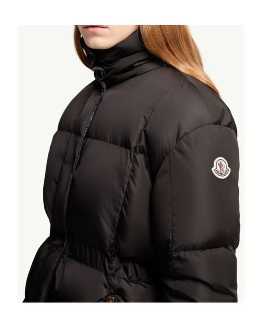 Moncler Black Agneux Hooded Short Down Jacket