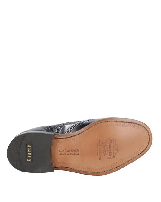 Church's Blue Perforated Detail Business Dress Shoes for men