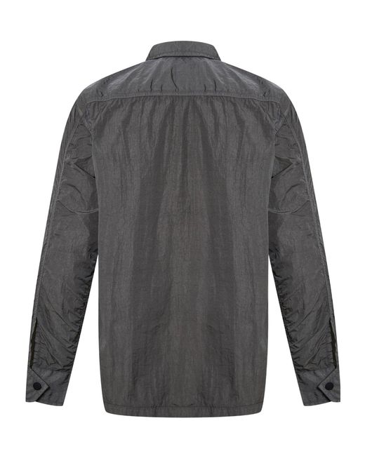 Boss Gray Zip Shacket for men