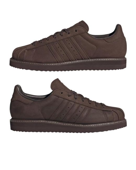 Adidas Originals Brown Superstar Lux Shoes for men