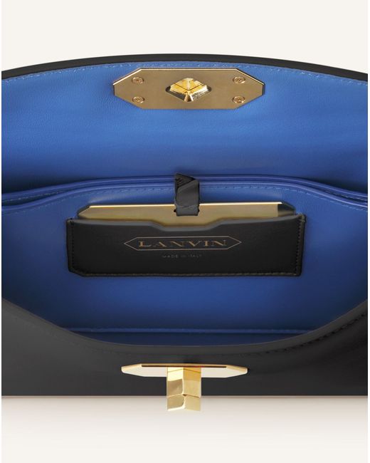 Lanvin Black Compagnon Leather Shoulder Bag