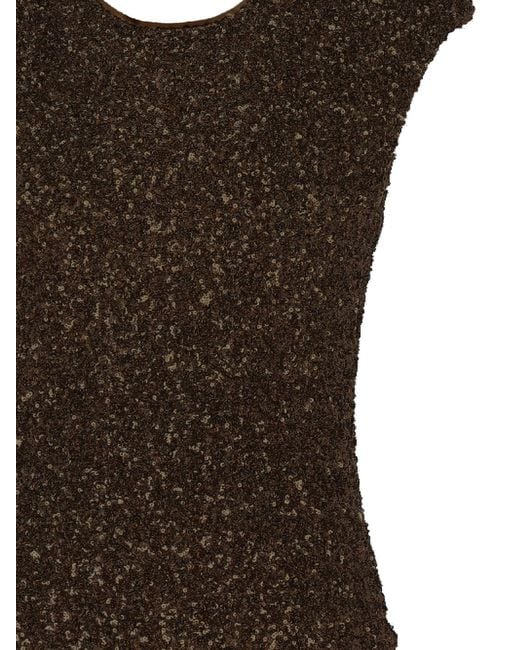 Aniye By Brown Sequinned Cut-Out Mini Dress