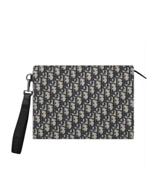 Dior Black A5 Triangle Pouch for men