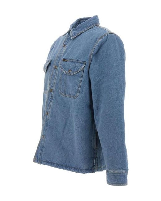 Filson Blue Long-Sleeved Denim Jacket for men