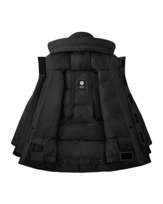 Canada Goose Black Expedition Hooded Jacket for men