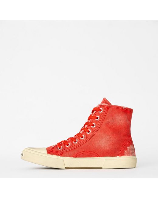 Balenciaga Red Paris High Tops for men